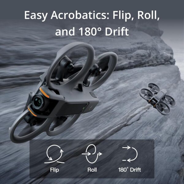 DJI Avata 2 Fly More Combo (1 Battery), FPV Drone with Camera 4K, Immersive Experience, Built-in Propeller Guard, Easy Flip/Roll, FAA Remote ID Compliant, POV Content Camera Drone, Black - Image 6