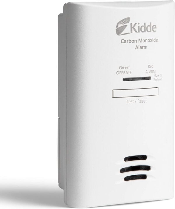 Kidde Carbon Monoxide Detector, Plug In Wall with AA Battery Backup, Test-Hush Button - Image 2