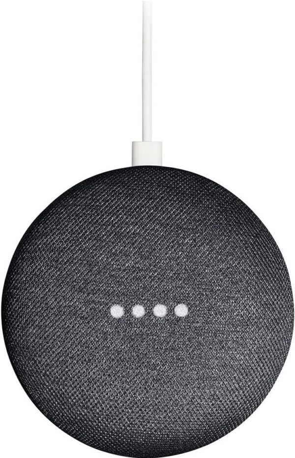 Google Nest Mini 1st Generation Bluetooth Speaker with GO! Deluxe Protective Carry Pouch Bundle (Charcoal) - Image 5