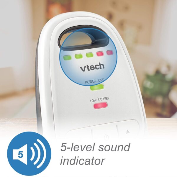 VTech Upgraded Baby Monitor with Rechargeable Battery, Long Range, Crystal-Clear Sound, and Alerts - Image 6