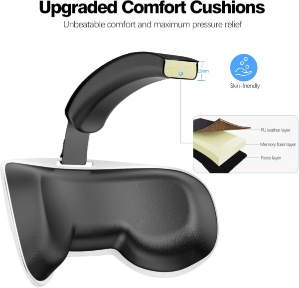 Head Strap Compatible with Oculus Quest 2,Meta Quest 2 Accessories Adjustable Elite Strap Replacement for Enhanced Comfort Support and Gaming Immersion in VR (Comfort Head Strap only) - Image 4