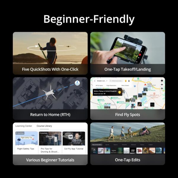 DJI Mini 3 Fly More Combo (DJI RC), Lightweight 3x Mechanical Gimbal Mini Camera Drone with 4K HDR Video, 3 Batteries for 114-min Flight Time, Vertical Shooting, 32800ft (10km) Video Transmission - Image 7