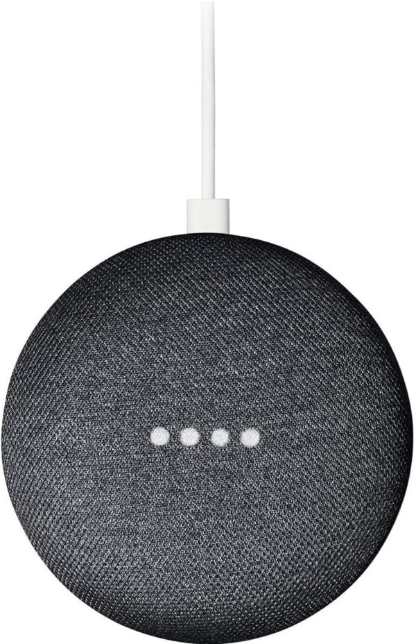 Google Nest Mini 1st Generation Bluetooth Speaker with GO! Deluxe Protective Carry Pouch Bundle (Charcoal) - Image 6