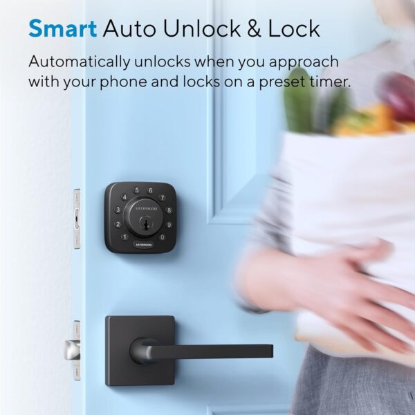 ULTRALOQ Smart Lock U-Bolt WiFi, Built-in WiFi Smart Door Lock with Door Sensor, Keyless Entry Door Lock Deadbolt, WiFi Deadbolt Door Lock, Works with Alexa, Google, Door Status Alert, Remote Access - Image 8