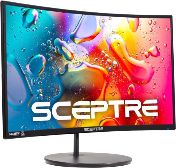 Sceptre Curved 24-inch Gaming Monitor 1080p R1500 98% sRGB HDMI x2 VGA Build-in Speakers, VESA Wall Mount Machine Black (C248W-1920RN Series) - Image 2