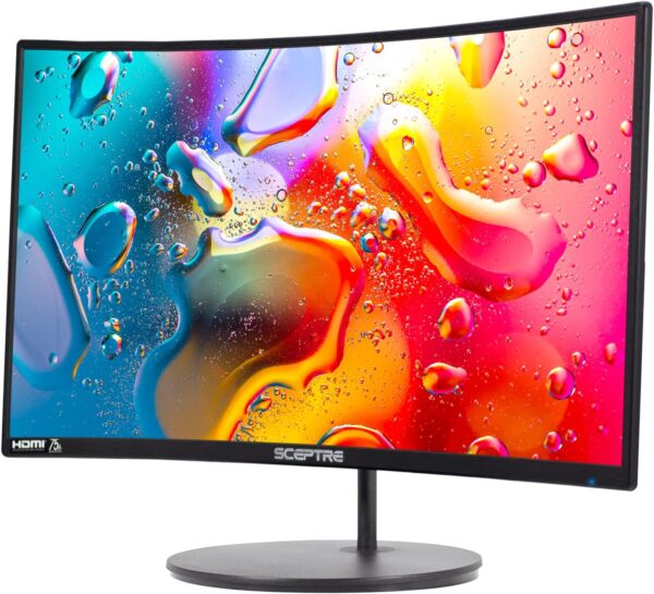 Sceptre Curved 24-inch Gaming Monitor 1080p R1500 98% sRGB HDMI x2 VGA Build-in Speakers, VESA Wall Mount Machine Black (C248W-1920RN Series) - Image 4