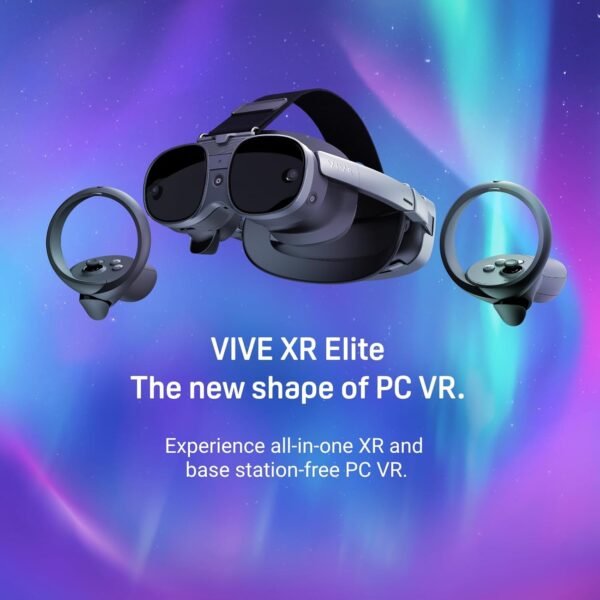 HTC VIVE XR Elite with Deluxe Pack — Mixed Reality and PC VR Headset + Controllers - Image 3