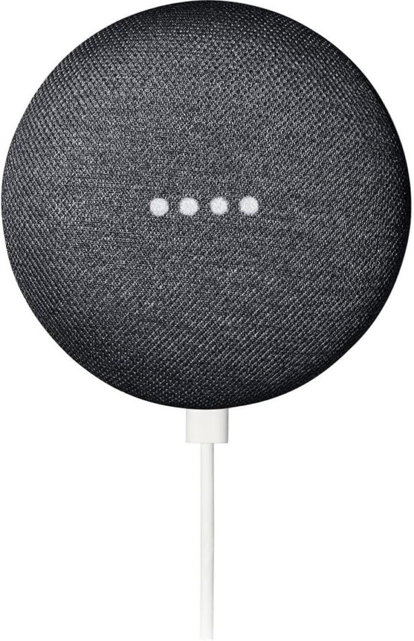 Google Nest Mini 1st Generation Bluetooth Speaker with GO! Deluxe Protective Carry Pouch Bundle (Charcoal) - Image 4