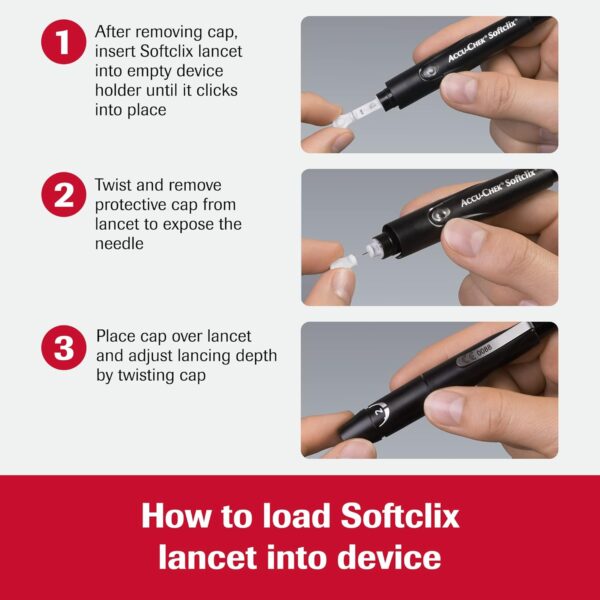 Accu-Chek Guide Me Glucose Monitor Kit for Diabetic Blood Sugar Testing: Guide Me Meter, Softclix Lancing Device, and 10 Softclix Lancets - Image 8