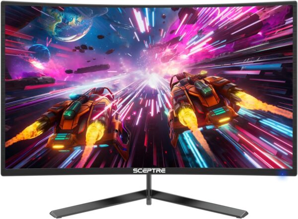 Sceptre 24-inch Curved Gaming Monitor 1080p up to 165Hz DisplayPort HDMI 99% sRGB, AMD FreeSync Build-in Speakers Machine Black (C248B-FWT168) - Image 8