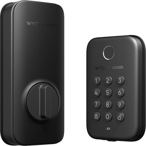 Wyze Auto-Lock Bolt, Fingerprint Keyless Entry Door Smart Bluetooth Deadbolt Replacement, Backlit Keypad, IPX5 Weatherproof, in-App History and Scheduled Access, BHMA, UL 20-Min Fire Rated - Image 2