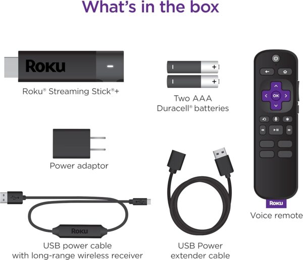 Roku Streaming Stick+ | HD/4K/HDR Streaming Device with Long-range Wireless and Roku Voice Remote with TV Controls - Image 8