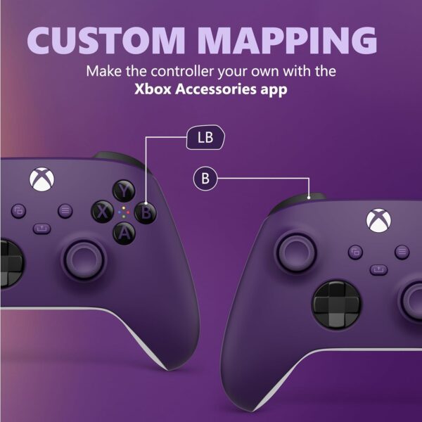 Xbox Core Wireless Gaming Controller – Astral Purple – Xbox Series X|S, Xbox One, Windows PC, Android, and iOS - Image 5