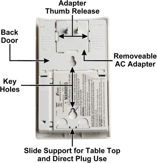 Kidde Carbon Monoxide Detector, Plug In Wall with 9-Volt Battery Backup, Digital LED Display - Image 9