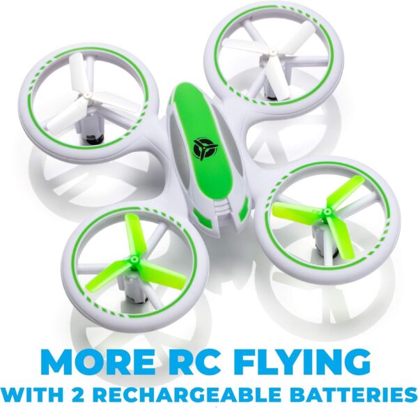 Force1 UFO 3000 LED Mini Drone for Kids - Easy Remote Control Drone, Small RC Quadcopter Beginners with LEDs, 360 Flips, 4-Channel Control, 2 Speeds, and Batteries for Boys and Girls - Image 7