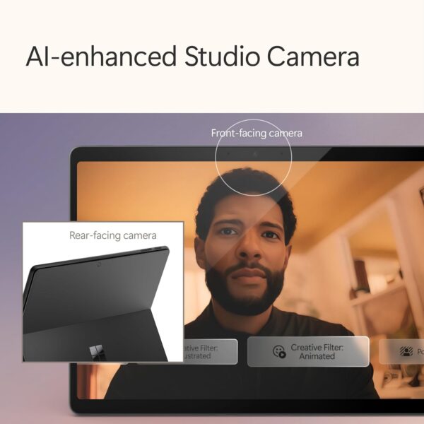 Microsoft Surface Pro 2-in-1 Laptop/Tablet (2024), Windows 11 Copilot+ PC, 13" Touchscreen OLED Display, Snapdragon X Elite (12 Core), 16GB RAM, 256GB Storage, Black, Amazon Exclusive - Image 6