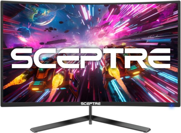 Sceptre 24-inch Curved Gaming Monitor 1080p up to 165Hz DisplayPort HDMI 99% sRGB, AMD FreeSync Build-in Speakers Machine Black (C248B-FWT168) - Image 2