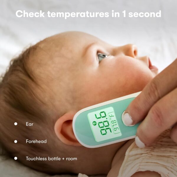 Frida Baby Thermometer, 3-in-1 Infrared Thermometer for Ear, Forehead & Touchless, Digital Baby Thermometer for Infants ,Toddlers, Kids & Adults - Image 3