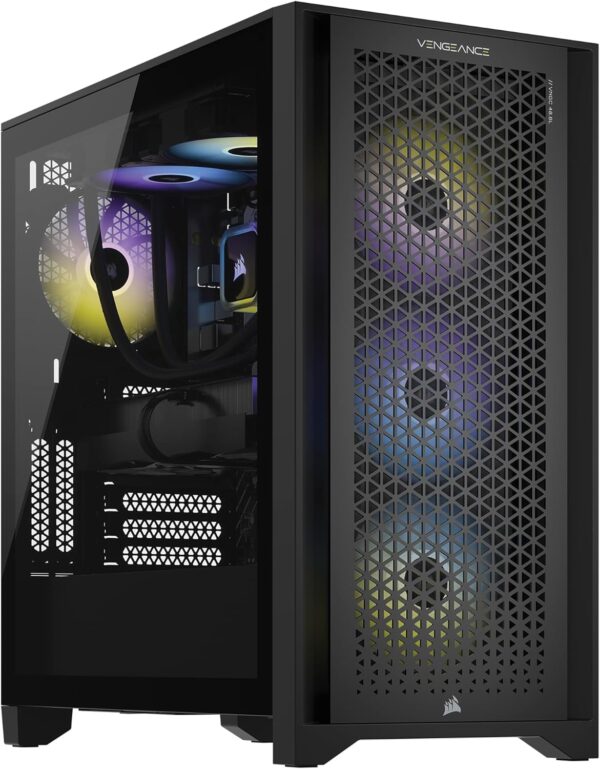 Corsair Vengeance i7500 Series Gaming PC - Liquid Cooled Intel Core i9 14900KF CPU - NVIDIA GeForce RTX 4090 GPU - 64GB Vengeance RGB DDR5 Memory - 2TB M.2 SSD - Black - Image 2