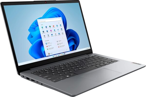 Lenovo IdeaPad 1 14 Laptop, 14.0" HD Display, Intel Celeron N4020, 4GB RAM, 64GB Storage, Intel UHD Graphics 600, Win 11 in S Mode, Cloud Grey - Image 3