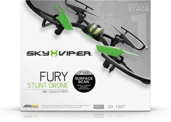 Sky Viper Fury Stunt Drone, Black/Green - Image 5