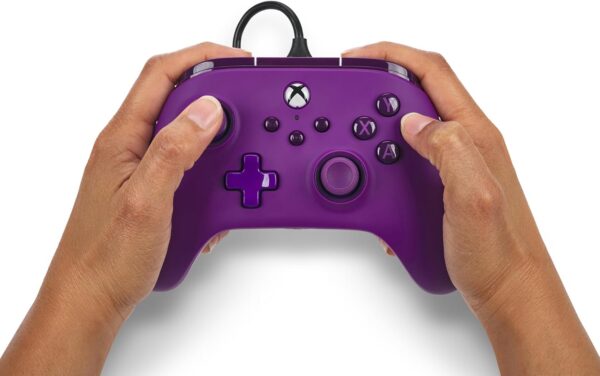 PowerA Advantage Wired Controller for Xbox Series X|S - Royal Purple, Xbox Controller with Detachable 10ft USB-C Cable, Mappable Buttons, Trigger Locks and Rumble Motors, Officially Licensed for Xbox - Image 5