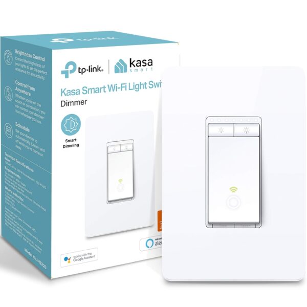 Kasa Smart Dimmer Switch HS220, Single Pole, Needs Neutral Wire, 2.4GHz Wi-Fi Light Switch Works with Alexa and Google Home, UL Certified, No Hub Required, 1 Pack - Image 2