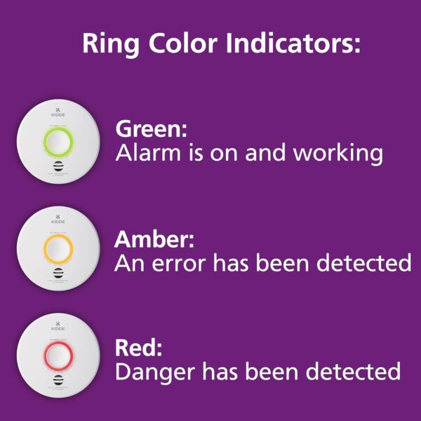 Kidde Smart Smoke & Carbon Monoxide Detector, WiFi, Alexa Compatible Device, Hardwired w/Battery Backup, Voice & App Alerts - Image 8