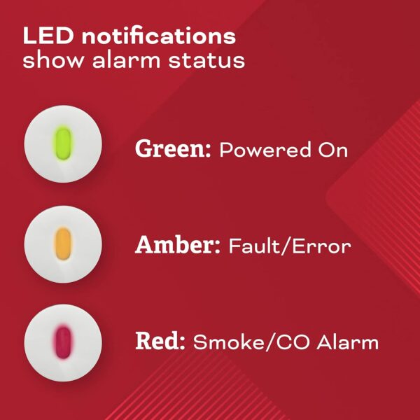 Kidde Hardwired Smoke & Carbon Monoxide Detector, AA Battery Backup, Interconnectable, LED Warning Light Indicators - Image 7