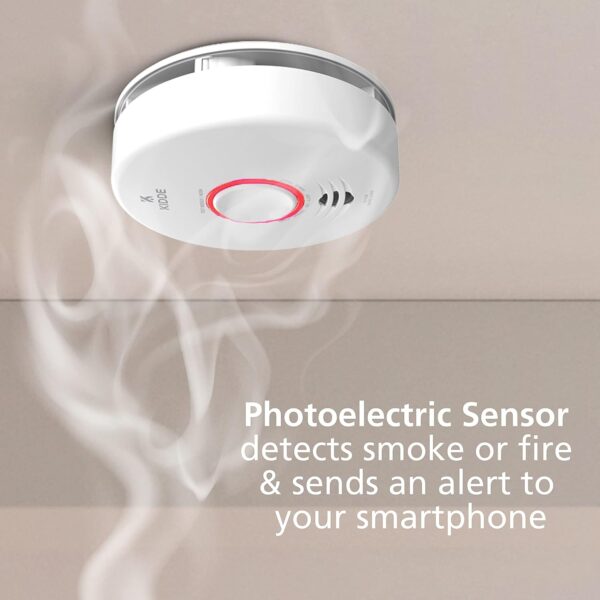 Kidde Smart Smoke Detector, WiFi, Alexa Compatible Device, Hardwired w/Battery Backup, Voice & App Alerts - Image 3