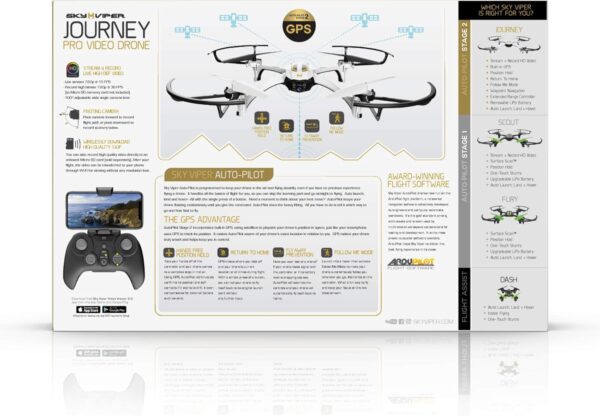 Sky Viper Journey GPS Drone White/Black - Image 6