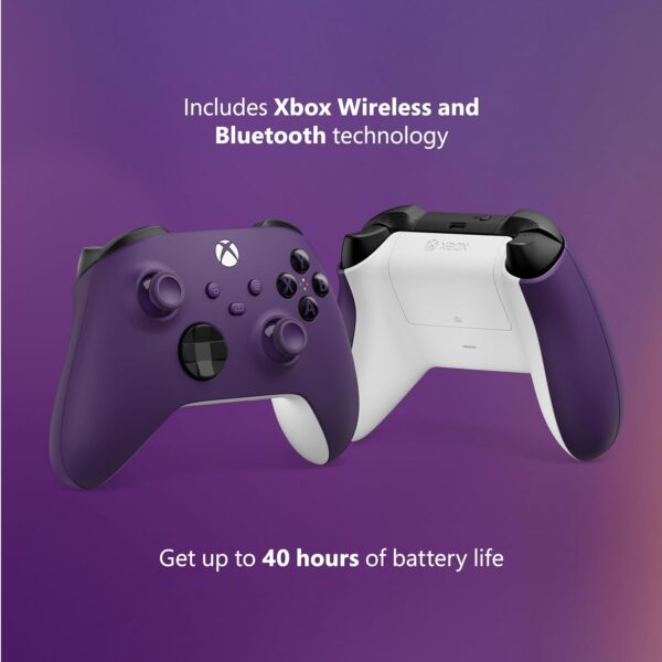 Xbox Core Wireless Gaming Controller – Astral Purple – Xbox Series X|S, Xbox One, Windows PC, Android, and iOS - Image 7