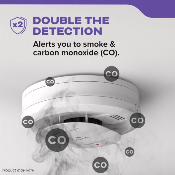 Kidde Smoke & Carbon Monoxide Detector, AA Battery Powered, Voice Alerts, LED Warning Light Indicators - Image 4