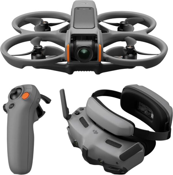 DJI Avata 2 Fly More Combo (1 Battery), FPV Drone with Camera 4K, Immersive Experience, Built-in Propeller Guard, Easy Flip/Roll, FAA Remote ID Compliant, POV Content Camera Drone, Black - Image 2