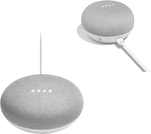 Google Nest Mini 1st Generation Bluetooth Speaker (International Version) with US Power Adapter (Chalk), Gray, GG1STAPG1 - Image 10