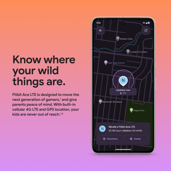 Fitbit Google Ace LTE - Kids Smartwatch with Call, Message, GPS, and Activity-Based Games, Ace Pass data plan required - Mild - Strange Arcade - Image 6