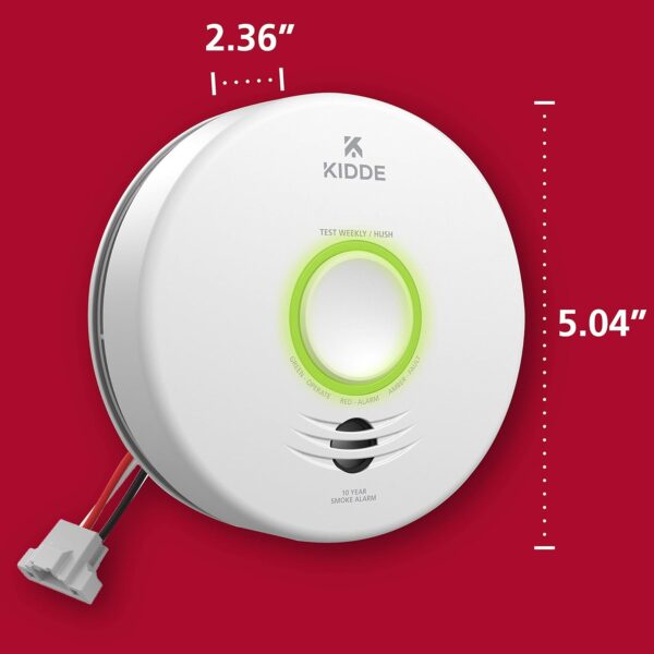 Kidde Smart Smoke Detector, WiFi, Alexa Compatible Device, Hardwired w/Battery Backup, Voice & App Alerts - Image 11