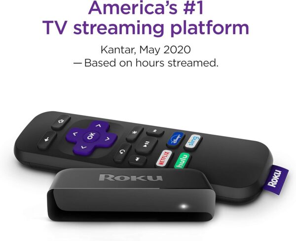 Roku Premiere | HD/4K/HDR Streaming Media Player, Simple Remote and Premium HDMI Cable, Black - Image 3