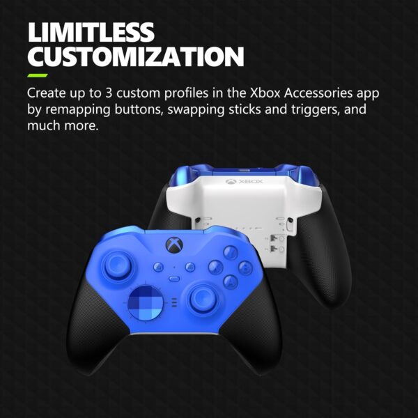 Xbox Elite Series 2 Core Wireless Gaming Controller – Blue – Xbox Series X|S, Xbox One, Windows PC, Android, and iOS - Image 4