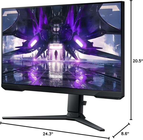 Samsung 27” Odyssey G30A Gaming Computer Monitor, FHD LED Display, 144Hz, 1ms, FreeSync Premium, Adjustable, Borderless Design (LS27AG302NNXZA), Black - Image 14