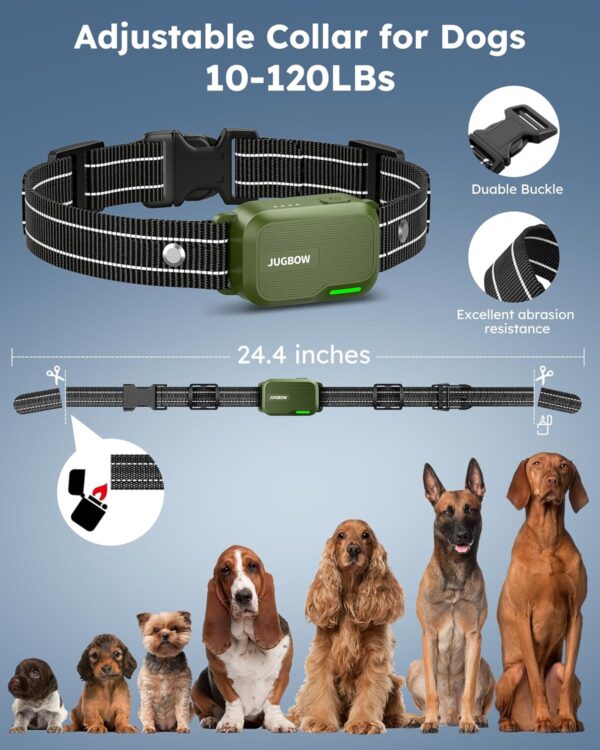 Dog Shock Collar 2 Dogs (10-120Lbs) - 3300FT Dog Training Collar with Remote IPX7 Waterproof Electric Collar with 4 Training Modes, Security Lock, Rechargeable e-Collar for All Breeds, Sizes - Image 6