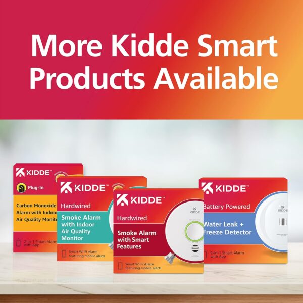 Kidde Smart Smoke Detector, WiFi, Alexa Compatible Device, Hardwired w/Battery Backup, Voice & App Alerts - Image 12