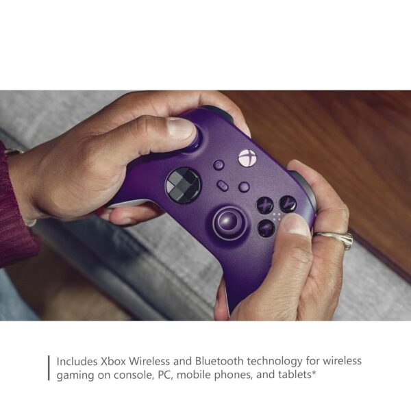 Xbox Core Wireless Gaming Controller – Astral Purple – Xbox Series X|S, Xbox One, Windows PC, Android, and iOS - Image 10