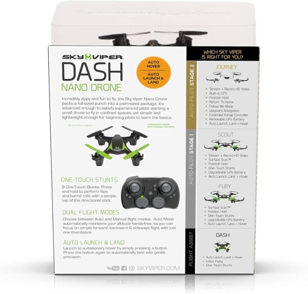 Sky Viper Dash Nano Drone - Image 5