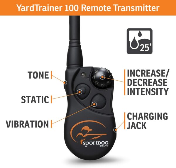 SportDOG Brand® YardTrainer 100 Remote Trainer - Shock Collar - Train with vibrate, tone, and static - Image 3