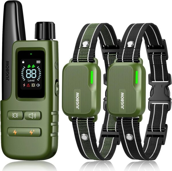 Dog Shock Collar 2 Dogs (10-120Lbs) - 3300FT Dog Training Collar with Remote IPX7 Waterproof Electric Collar with 4 Training Modes, Security Lock, Rechargeable e-Collar for All Breeds, Sizes - Image 2