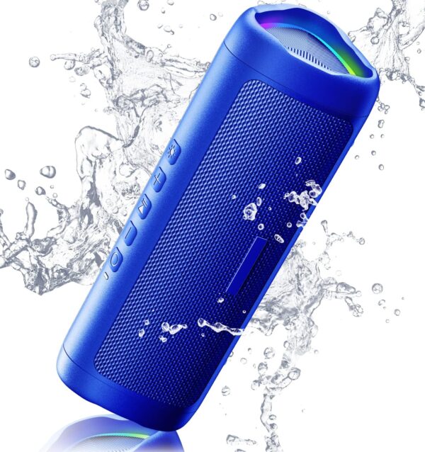 Bluetooth Portable Wireless Speakers with HD Sound, IPX5 Waterproof, Up to 24H Playtime, TWS Pairing, BT5.3, for Home/Party/Outdoor/Beach, Electronic Gadgets, Birthday Gift (Blue) - Image 2