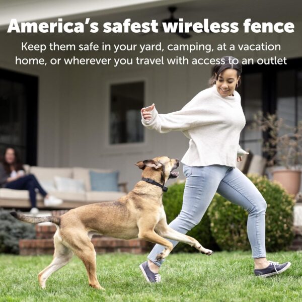 PetSafe Stay & Play Compact Wireless Pet Fence, No Wire Circular Boundary, Secure up to 3/4 Acre, No-Dig Portable Fencing, America's Safest Wireless Fence from Parent Company Invisible Fence Brand - Image 6