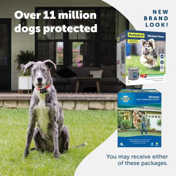 PetSafe Wireless Pet Fence - The Original Wireless Containment System - Covers up to 1/2 Acre for Dogs 8lbs+, Tone/Static - America's Safest Wireless Fence from Parent Company Invisible Fence Brand - Image 7