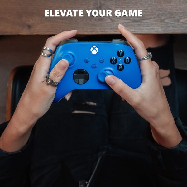 Xbox Wireless Controller Shock Blue - Wireless - Bluetooth - USB - Xbox Series X, Xbox Series S, Xbox One, PC, Android, iOS, Tablet - Shock Blue - Image 8